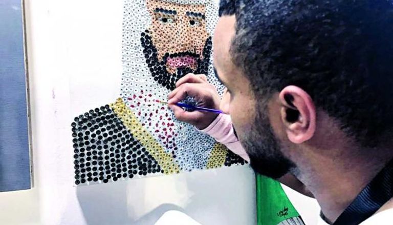رسمة لأحد الفنانين لولي العهد السعودي