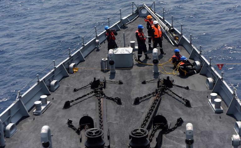 أمريكا والهند واليابان تجري مناورات بحرية مشتركة - أ. ف. ب