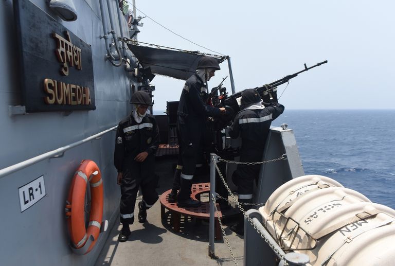 أمريكا والهند واليابان تجري مناورات بحرية مشتركة - أ. ف. ب