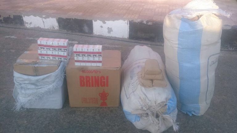 جانب من ضبطيات المواد المخدرة (الجيش المصري)