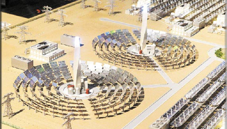 صورة  لمجمع محمد بن راشد آل مكتوم للطاقة الشمسية