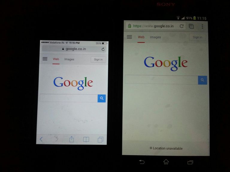 شاشة هاتف ذكي محطمة