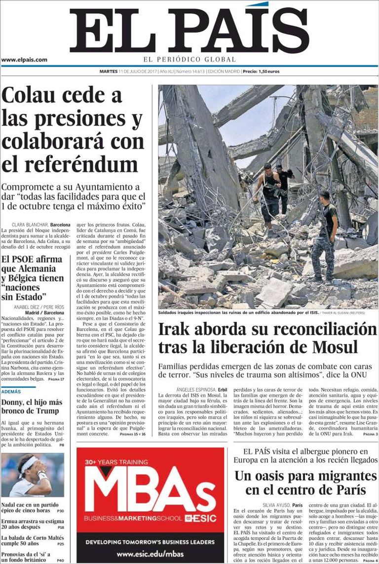 جنود عراقيون يحتفلون بتحرير الموصل