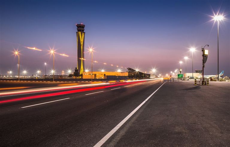 صورة من منطقة برج المراقبة في مطار دبي ورلد سنترال