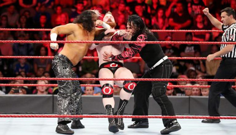 شيموس وسيزارو بعد الفوز