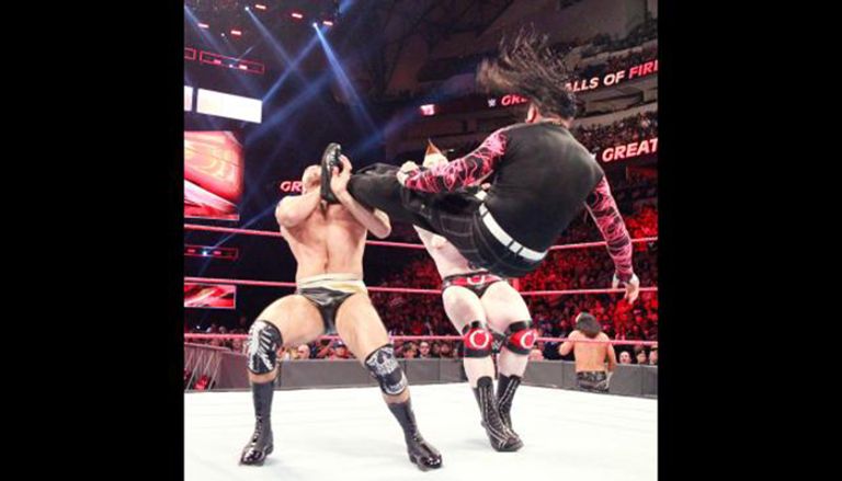 شيموس وسيزارو بعد الفوز