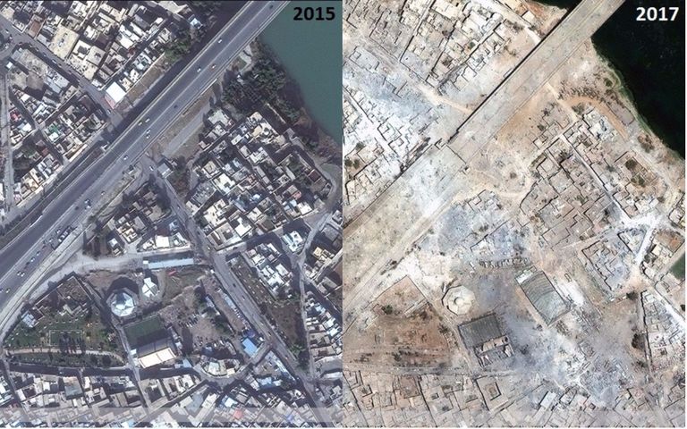 الموصل قبل وبعد إرهاب داعش