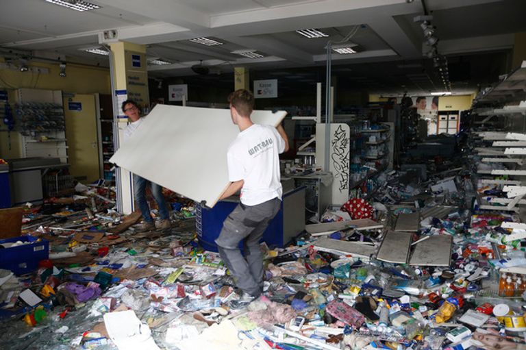 جانب من الاحتجاجات اليسارية ضد قمة العشرين في هامبورج