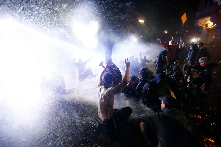 جانب من الاحتجاجات اليسارية ضد قمة العشرين في هامبورج