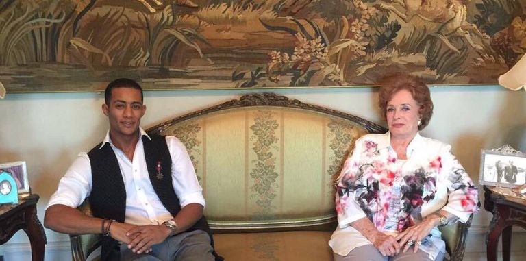 جيهان السادات ومحمد رمضان