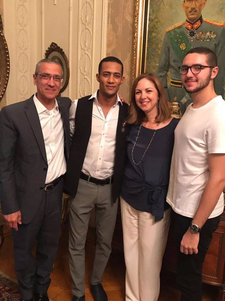 جيهان السادات ومحمد رمضان