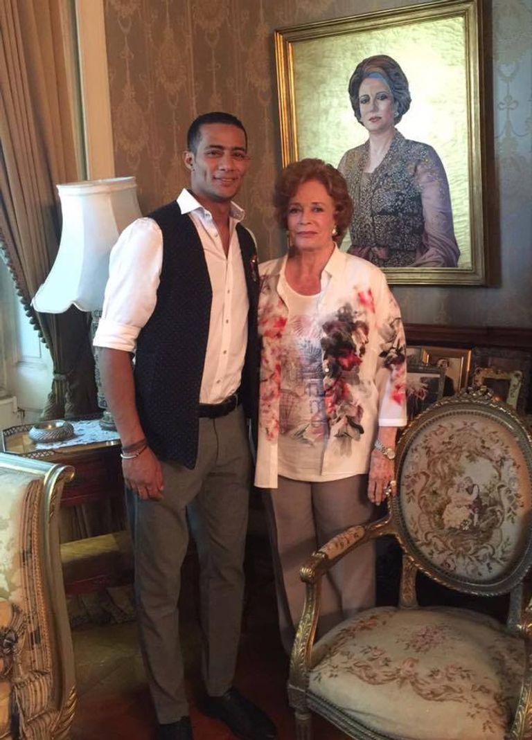 جيهان السادات ومحمد رمضان