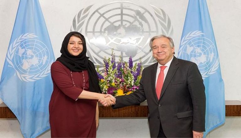 ريم الهاشمي تلتقي الأمين العام للأمم المتحدة