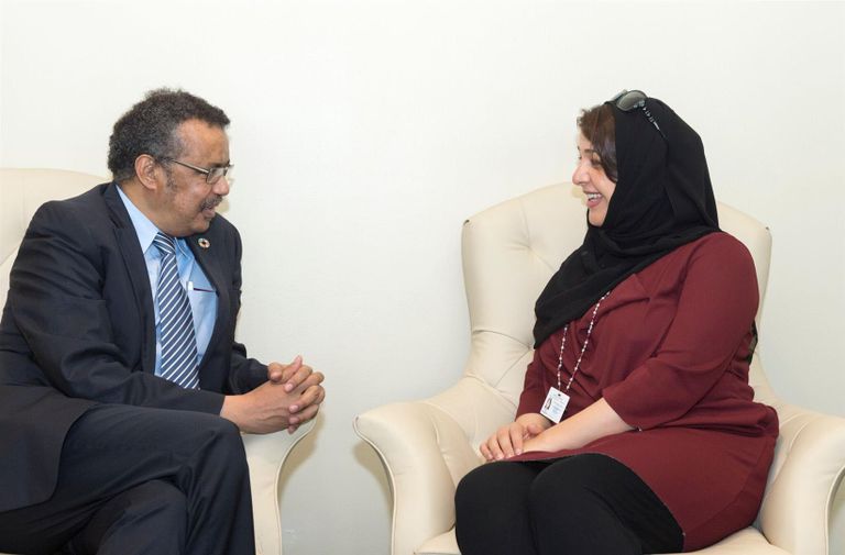 ريم الهاشمي تلتقي الأمين العام للأمم المتحدة