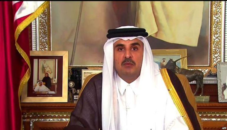 أمير قطر في خطابه يجمع الأضداد