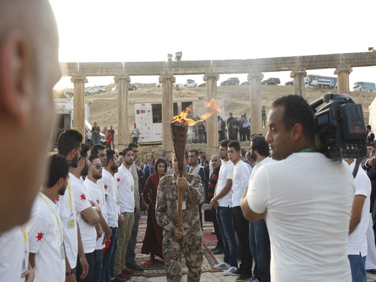 جانب من فعاليات مهرجان جرش الأردني