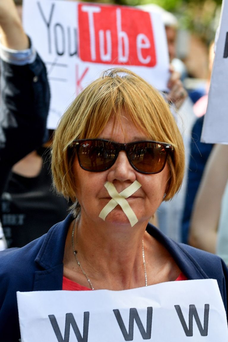 جانب من الاحتجاجات في موسكو