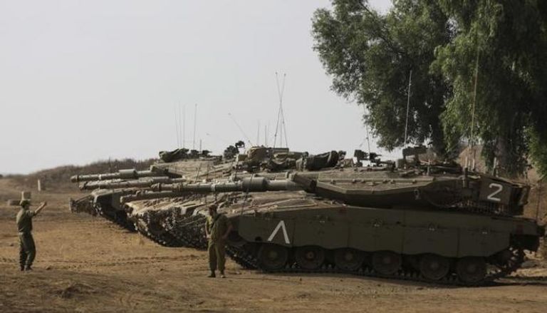 صورة أرشيفية لدبابات إسرائيلية
