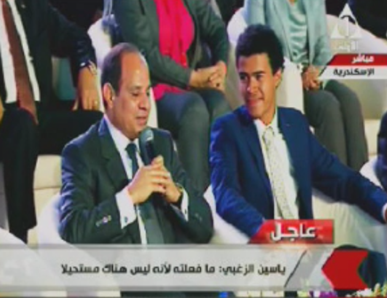 ياسين الزغبي- الشاب الذي خطف الأنظار في مؤتمر الإسكندرية