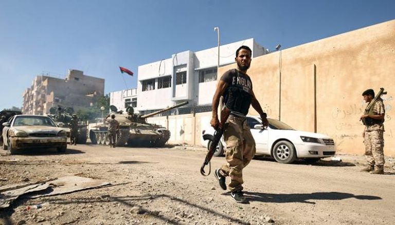 الجيش الليبي يتقدم في آخر جيوب المسلحين ببنغازي - أ. ف. ب
