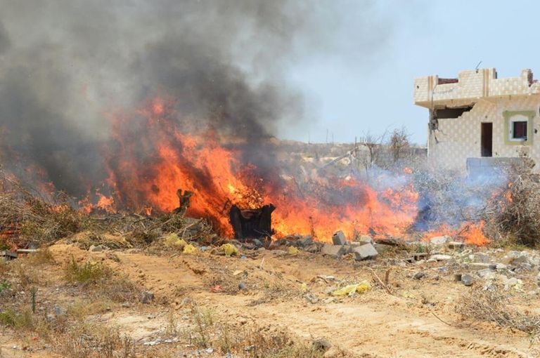 جندي من الجيش المصري خلال عمليات التفتيش