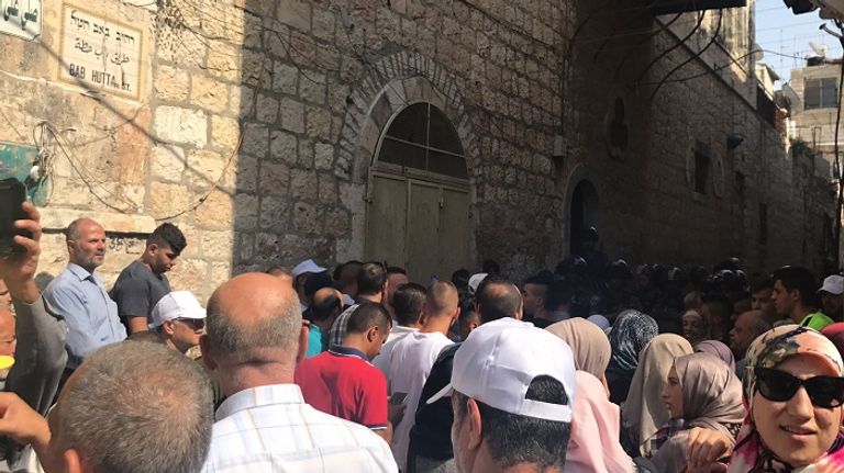 باب حطة خلال إغلاقه