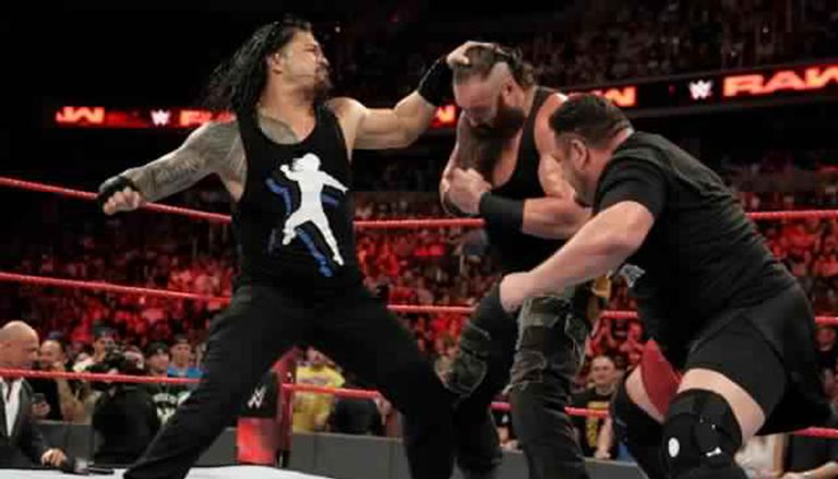 أنجل وجو وسترومان ورينز على الحلبة