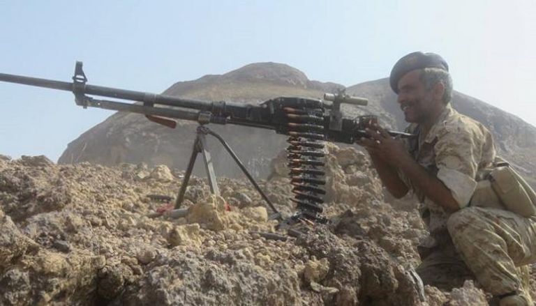 جندي في الجيش اليمني بجبهة صرواح