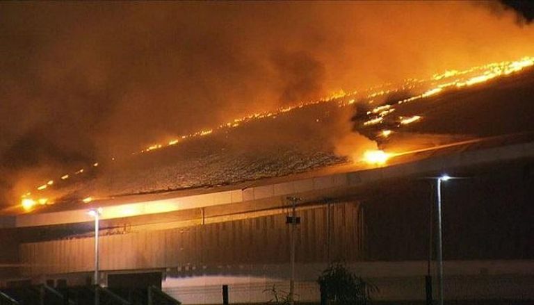 حريق يلتهم جزءا من الحديقة الأوليمبية بريو دي جانيرو