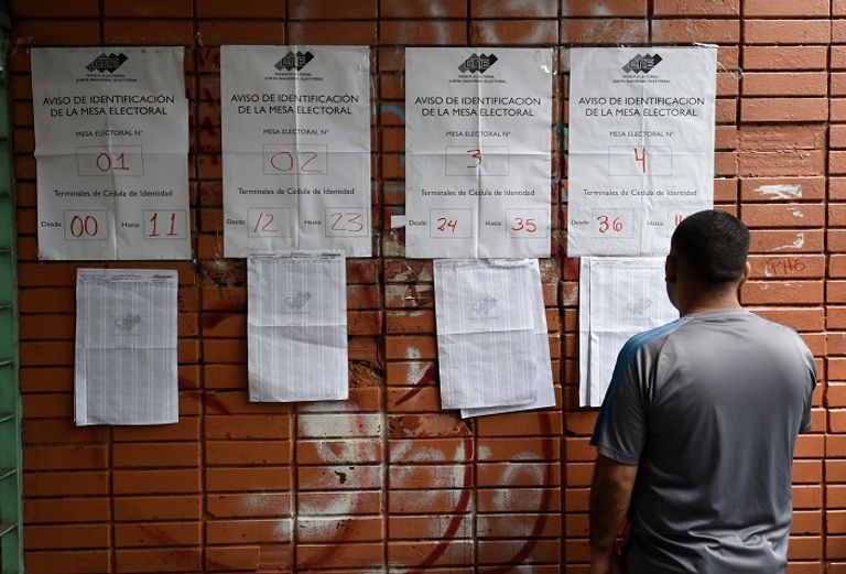 جانب من انتخابات الجمعية التأسيسية فى فنزويلا