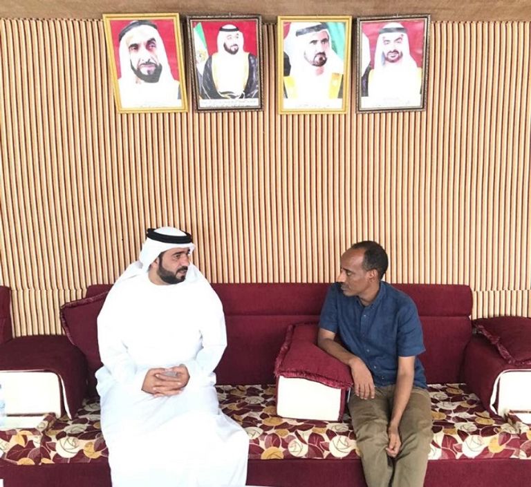 جانب من لقاءات مدير الهلال الأحمر الإماراتي