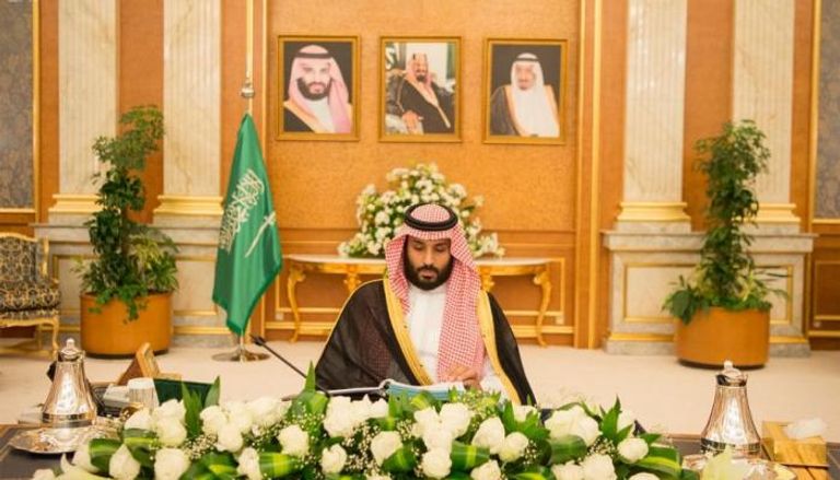 الأمير محمد بن سلمان خلال جلسة مجلس الوزراء السعودي