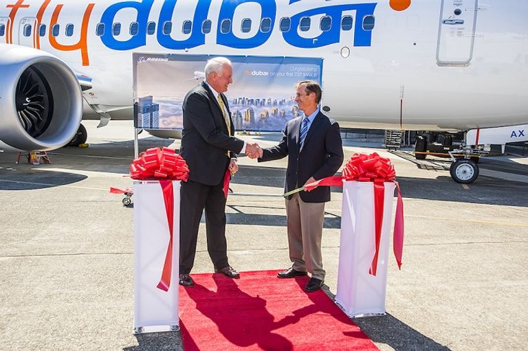 إحدى طائرات فلاي دبي- الصورة من موقع الشركة