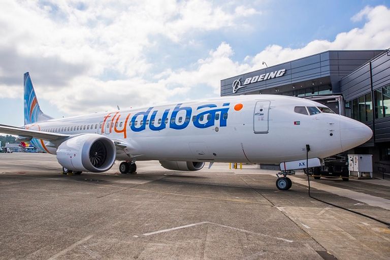 إحدى طائرات فلاي دبي- الصورة من موقع الشركة