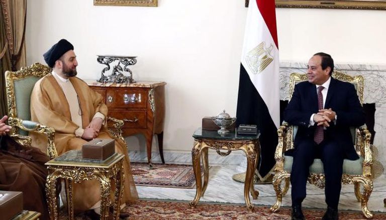 مقتدى الصدر وعمار الحكيم في مؤتمر مشترك