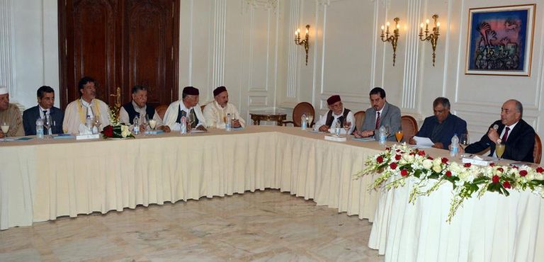 اجتماع اللجنة المصرية المعنية بأزمة ليبيا