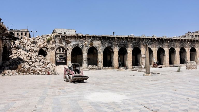 آثار حلب القديمة دمرتها الحرب - أ. ف. ب