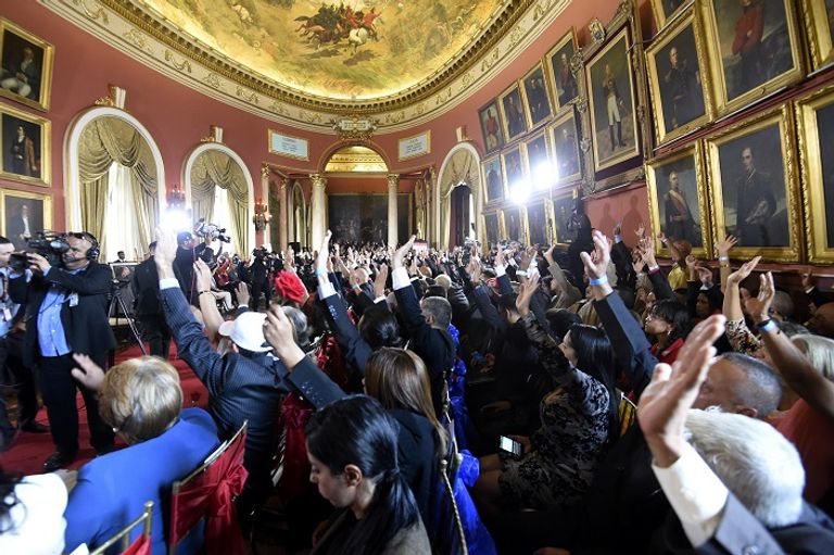 جانب من اجتماع الجمعية التأسيسية في فنزويلا