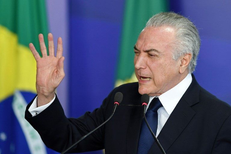 الرئيس البرازيلي ميشال تامر قوات برازيلية حول البرلمان (الفرنسية)