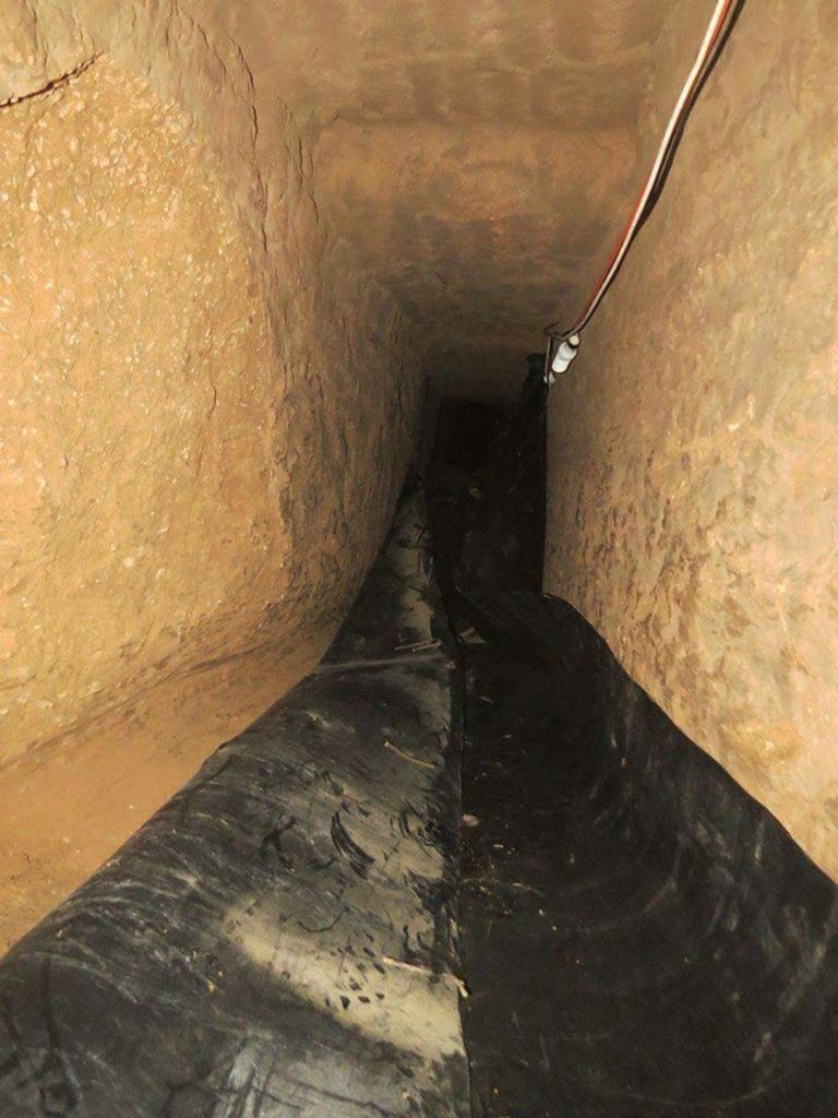 النفق المكتَشف بشمال سيناء