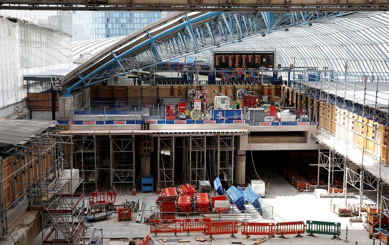 الإصلاحات بمحطة قطارات ووترلو