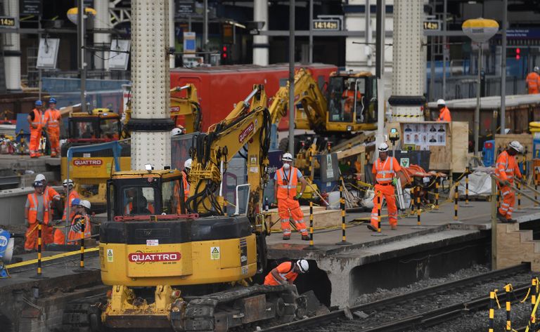 الإصلاحات بمحطة قطارات ووترلو