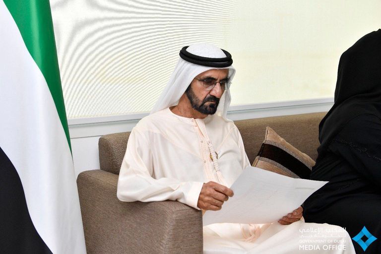 الشيخ محمد بن راشد آل مكتوم يزور موقع "إكسبو 2020 دبي"