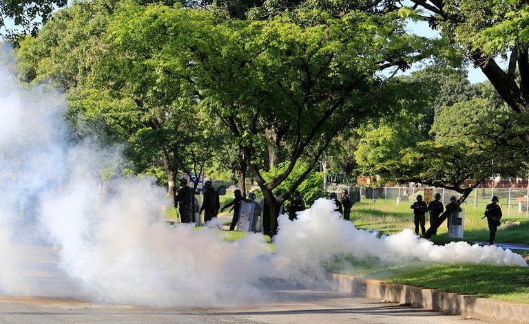 جانب من مظاهرات فنزويلا