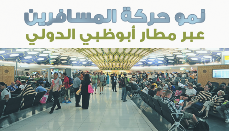 نمو حركة المسافرين عبر مطار أبوظبي الدولي