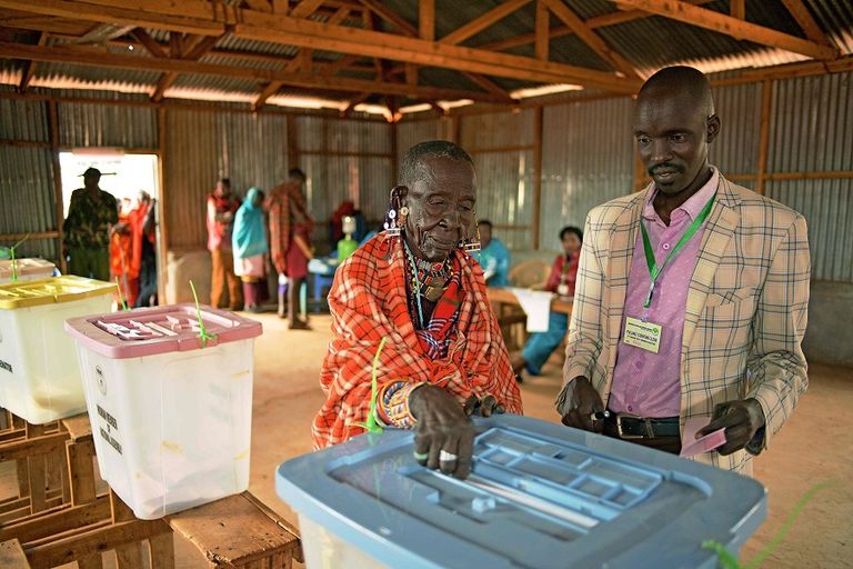 جانب من الانتخابات الكينية