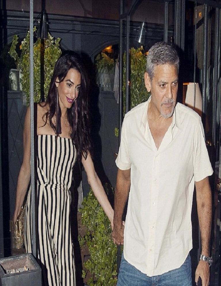 علامات الإرهاق بدت واضحة على وجه كلوني