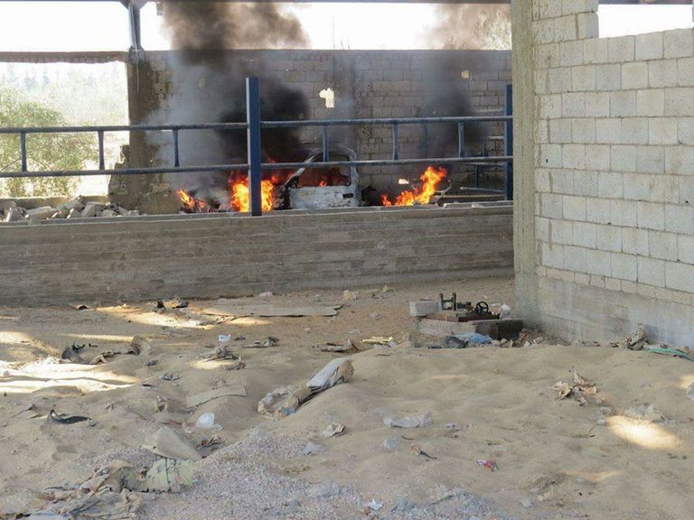 جانب من ضربات الجيش المصري للإرهاب في سيناء