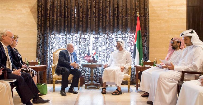 محمد بن زايد يستقبل مبعوث وزير الخارجية الأمريكي
