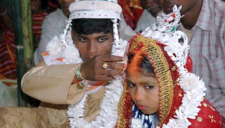 السجن لمدة 7 سنوات عقوبة زواج الأطفال في الهند